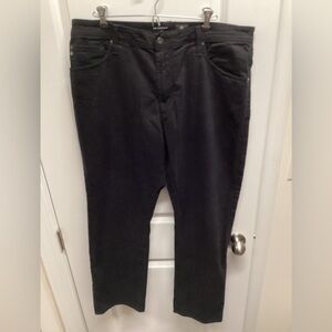 Adriano Goldshmeid The Graduate black brushed men’s tailored leg jeans 38x32